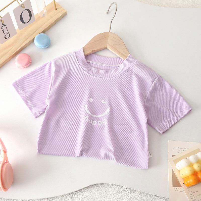 New Summer Kids Clothes Cute Short Sleeve T-shirt Boys Casual Soft Tops
