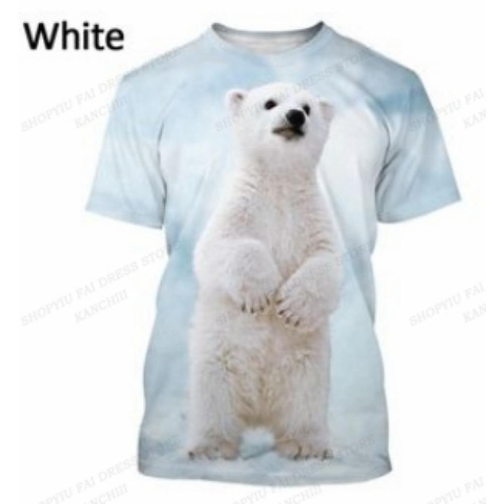 Xr-03 Heren T-shirt Dier Zeehond 3D Print T-shirt Heren Dames Mode T-shirt Kinderen Tops T-shirts Beer Tops Anime Cartoon T-shirt Kinderen S