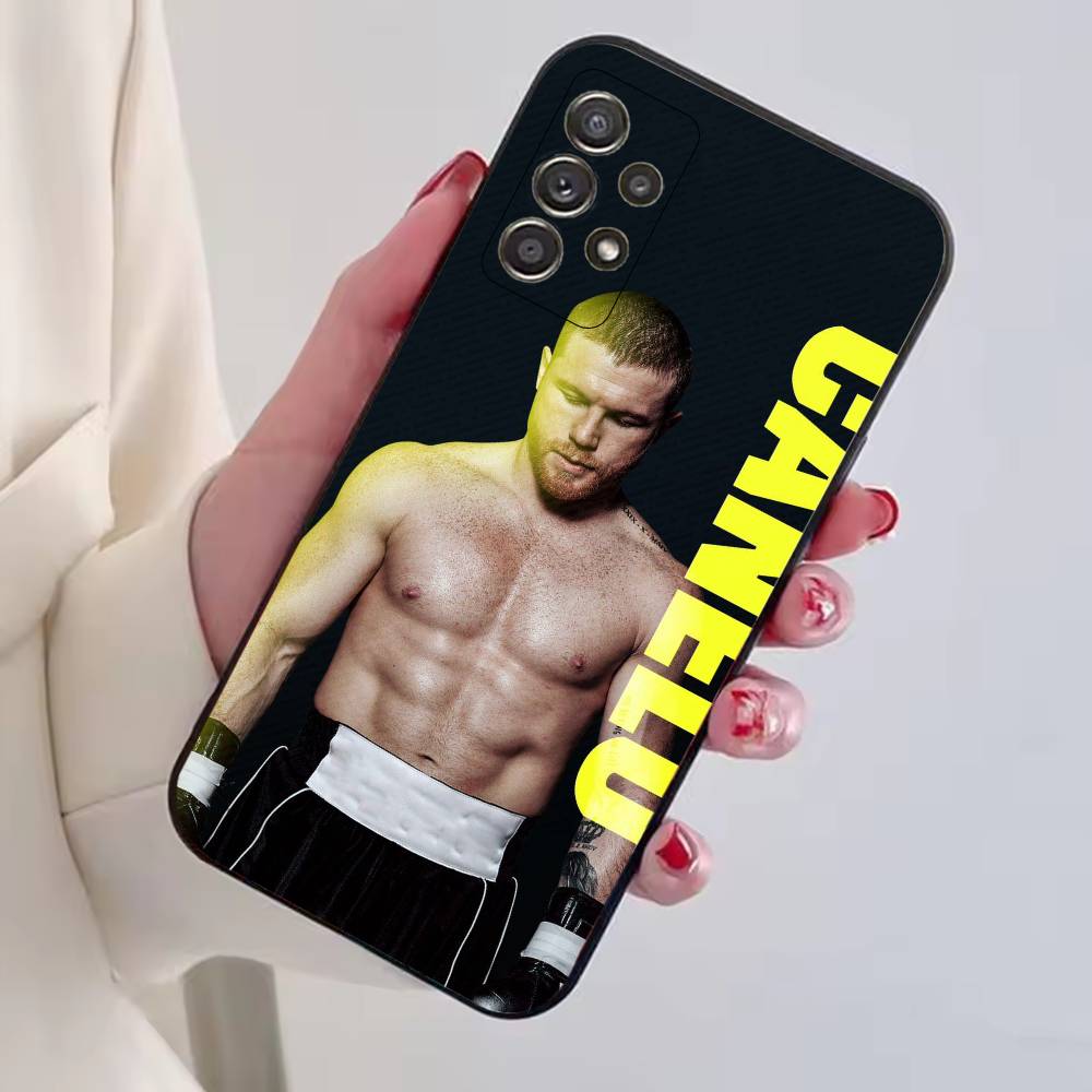 Mexico Boxing Canelo Alvarez Phone Case For Samsung S25,S24,S21,S22,S23,S30,Ultra,S20,Plus,Fe,Soft Silicone Black Cover