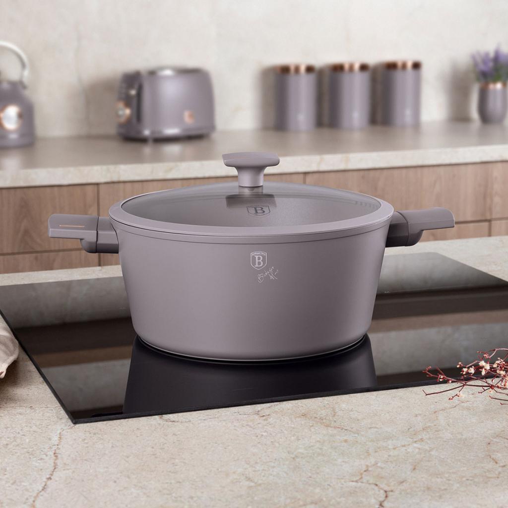 TITAN-TOPF MIT DECKEL 30cm BERLINGER HAUS BH-8103 TAUPE