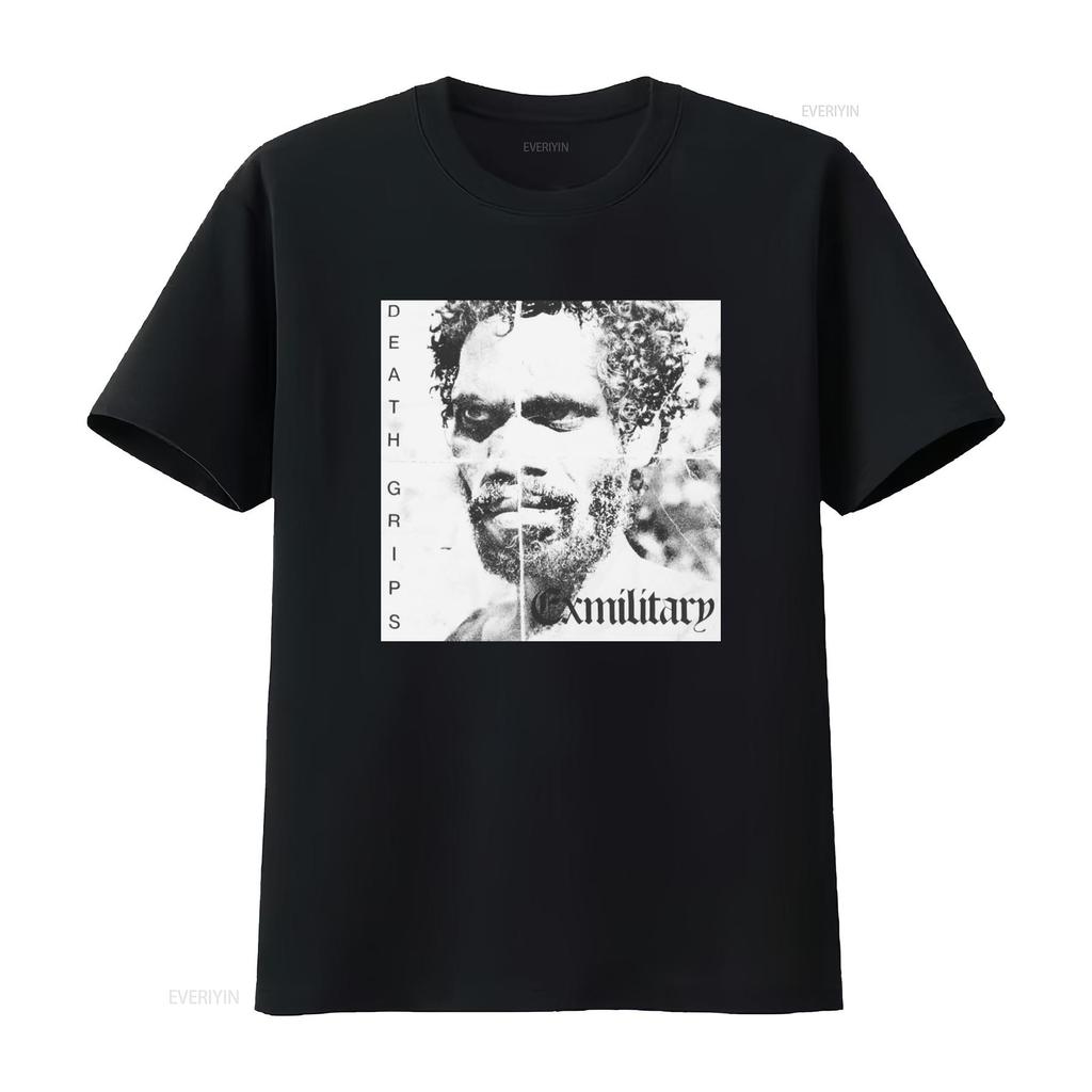 DEATH GRIPS Exmilitary T Shirt Vintage Style Unique Design Perfect for Music Fans vintage Washed Slightly Stylish streetwear