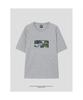 8seconds [Jurassic] Jurassic World Real Photo Print T-Shirt Gray