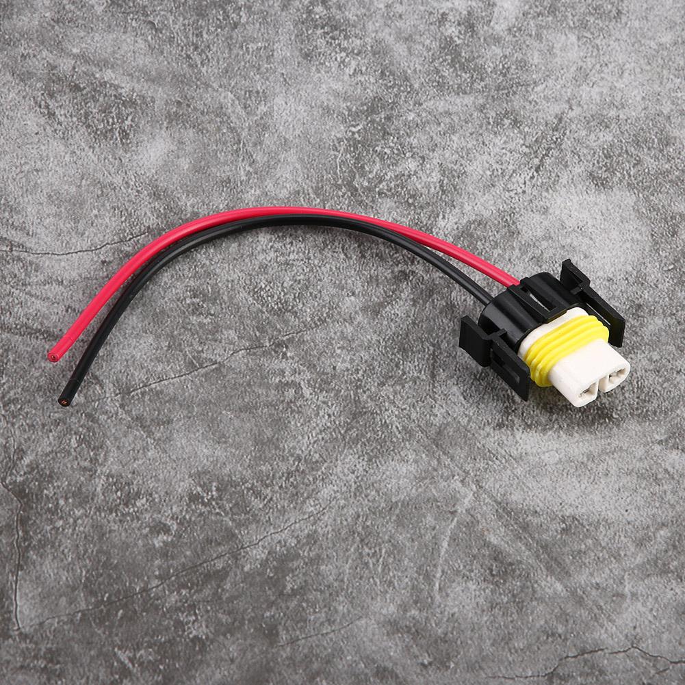 H11 Headlight Fog Lamp Retrofit Wiring Harness Female Sockets Plug Ceramics Connector Adapter