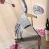 Cherry Blossom Branch And Crane Sheer Curtains For Bedroom Living Room Tulle Curtains For Kitchen Window Voile Curtains