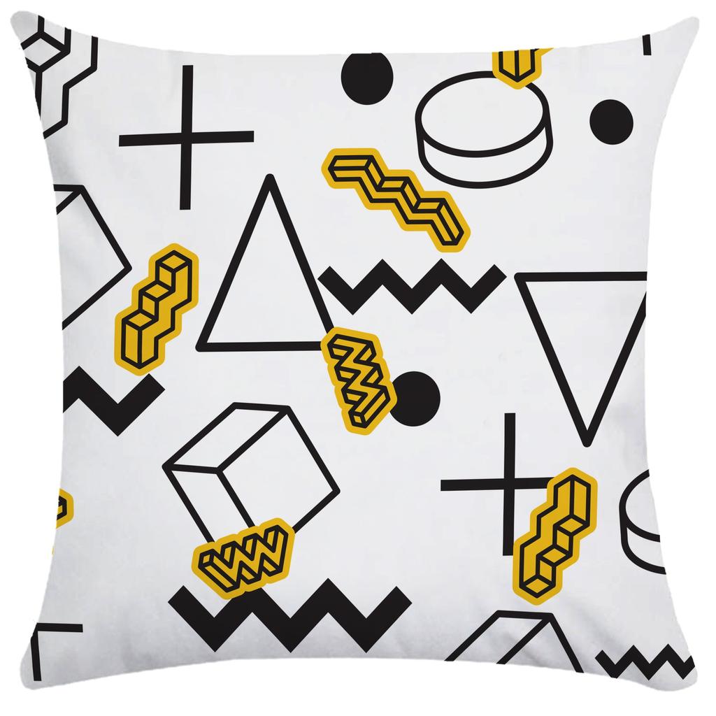 Irregular Geometric Square Sofa Pillowcase Dormitory Decoration Office Living Room Home Pillowcase