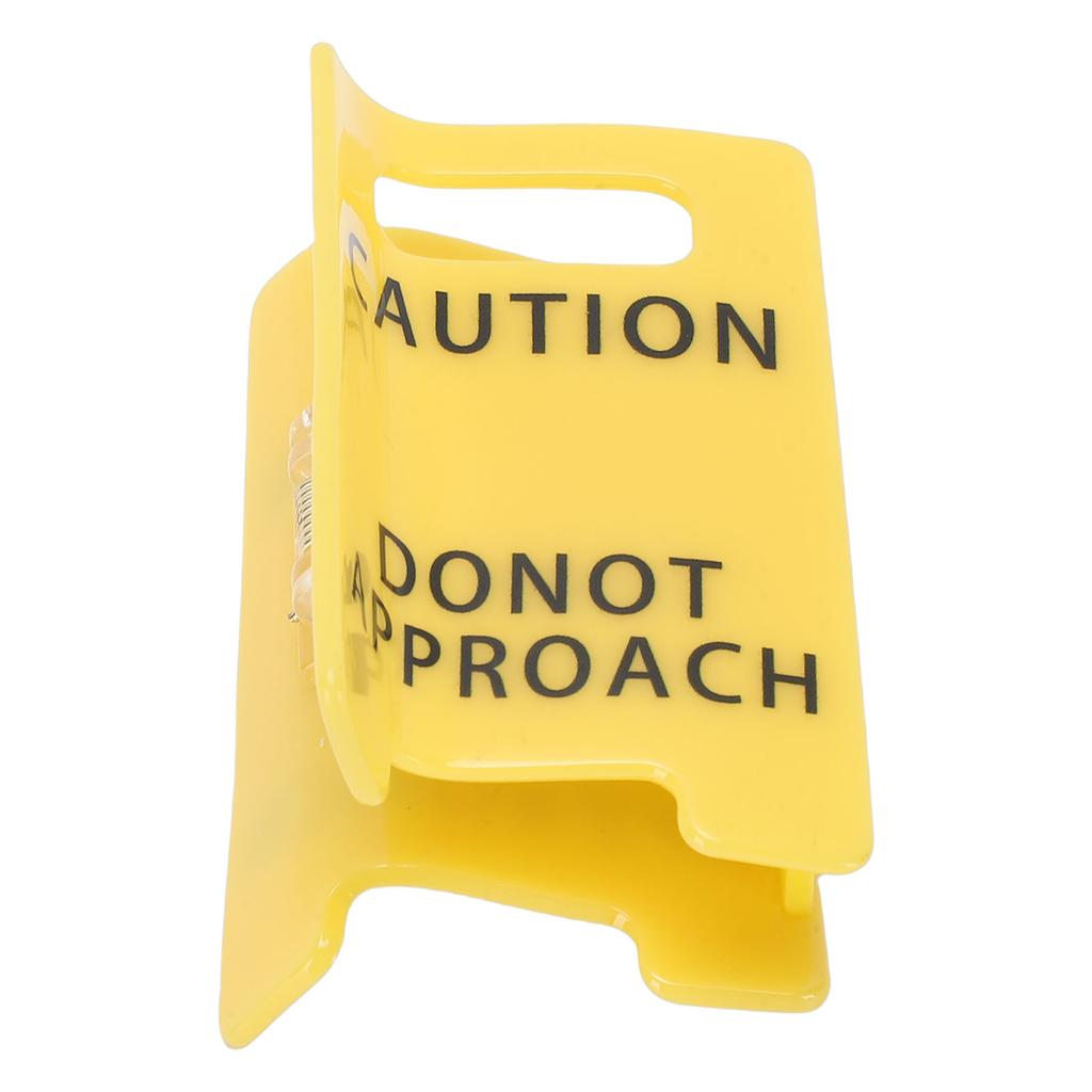 Caution Sign Hair Claw Clamp Do Not Approach Sign Funny Yellow Warning Hair Clamp for Women