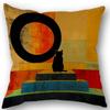 Black Cat Pillowcase Wedding Decorative Linen Pillow Case For Home Pillow Cover 45X45(One Sides)