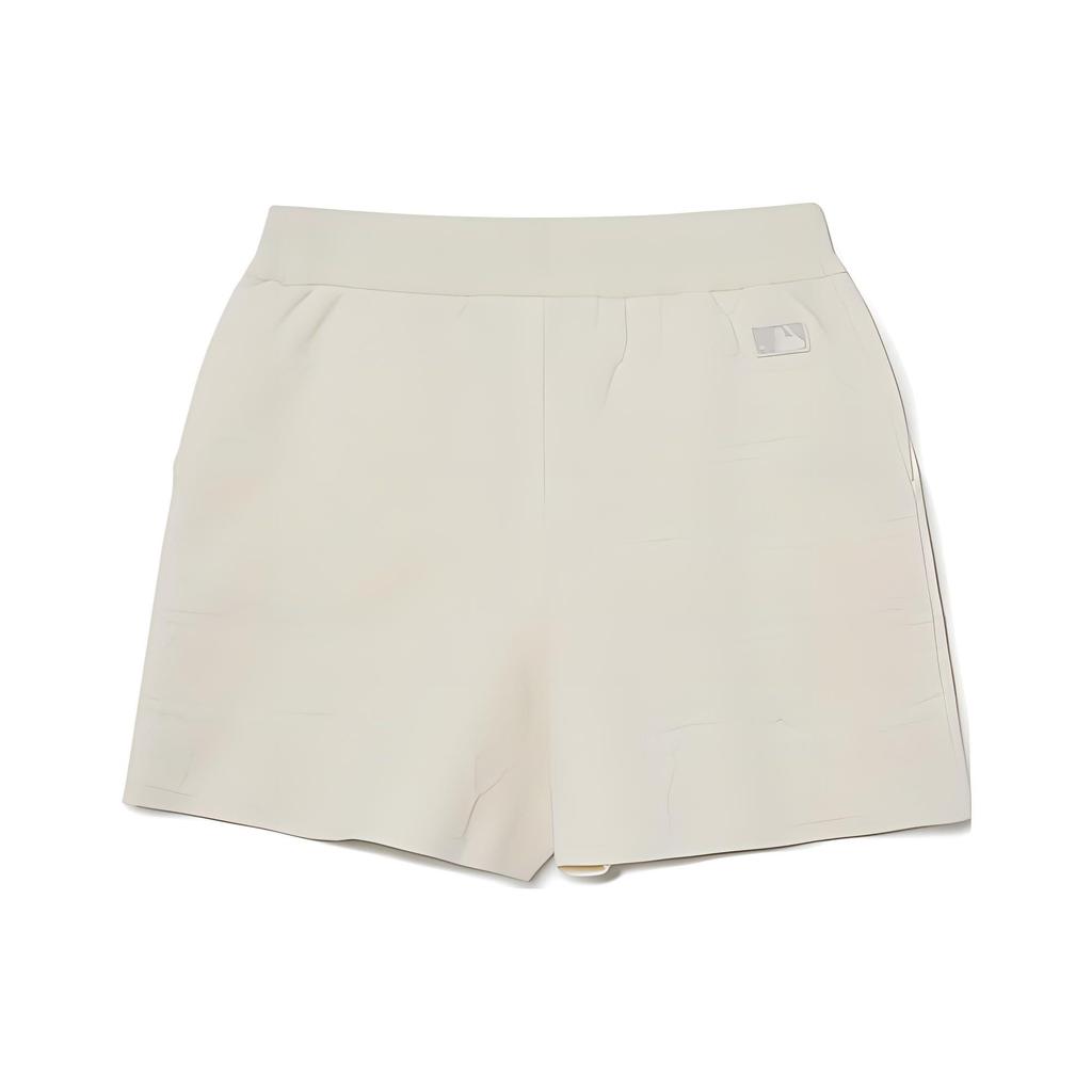 MLB New York Yankees Solid Logo Letter Embroidery Straight Leg Shorts Women Shorts Off-White 3FSPM0433-50CRS