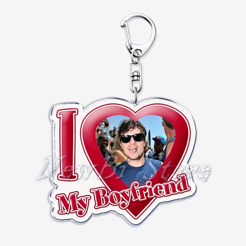 Hunger Games Popular I Love My Boyfriend Josh Hutcherson Key Chain Keychains Movie Ring for Bag Pendant Keyring Jewelry Gifts