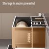 Kitchen Cabinet Pull-Out Dish Organizer