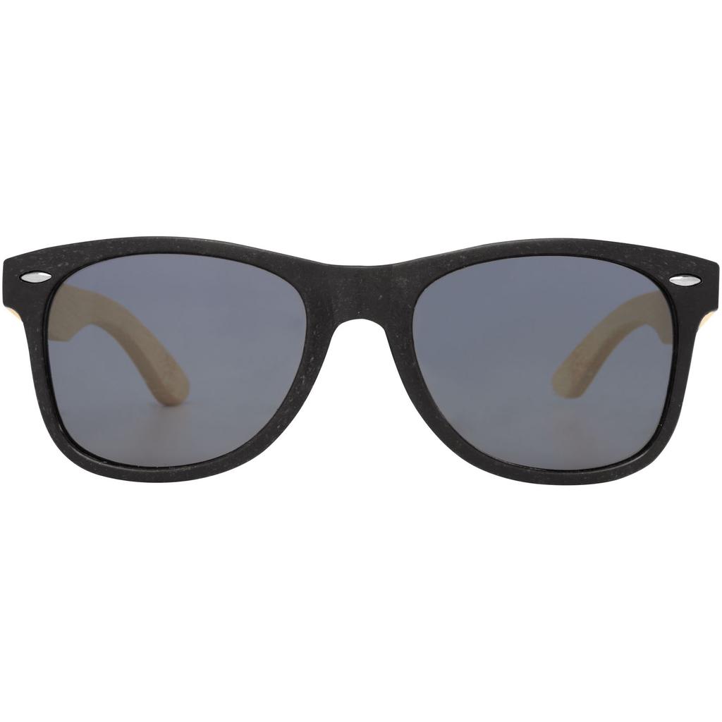 Gafas de sol de bambu "Sun Ray" Negro intenso