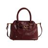 New Retro Versatile Belt Buckle Portable Shoulder Tote Bag Large Capacity Bag Women's Fashion