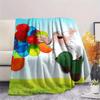 Peter Griffin Printed Flannel Blanket, soft throw for bedroom sofa, washable, fan merchandise, great gift.