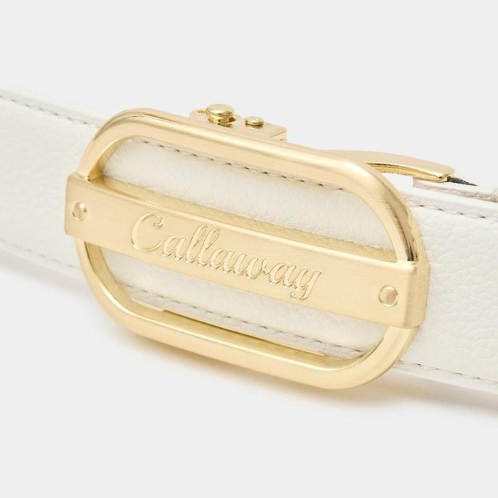 Callaway Belt Serration Belt Stretch Free-Cut Navigation 1030_White FR