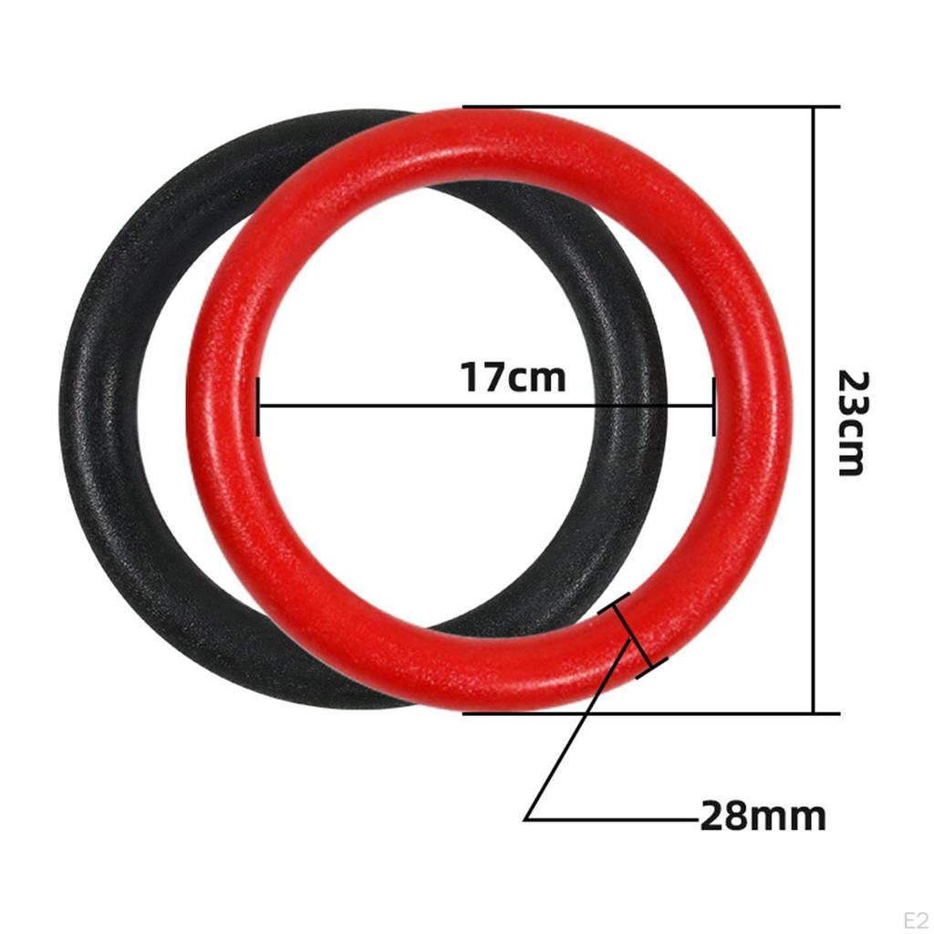 2 X Gymnastics Rings, Heavy Duty Training for Kids And Adults, Rings with Bar Attachment,