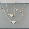 Chic Rhinestone Zircon Jewelry Set: Necklace, Earrings, Ring & Watch for Women