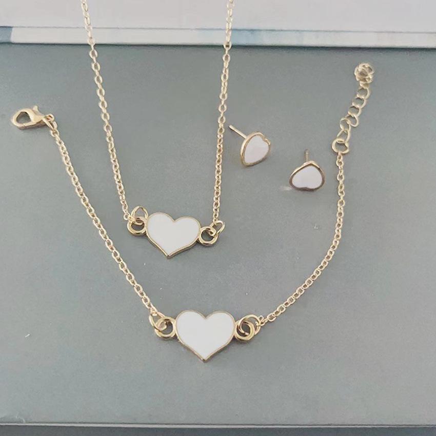 Chic Rhinestone Zircon Jewelry Set: Necklace, Earrings, Ring & Watch for Women
