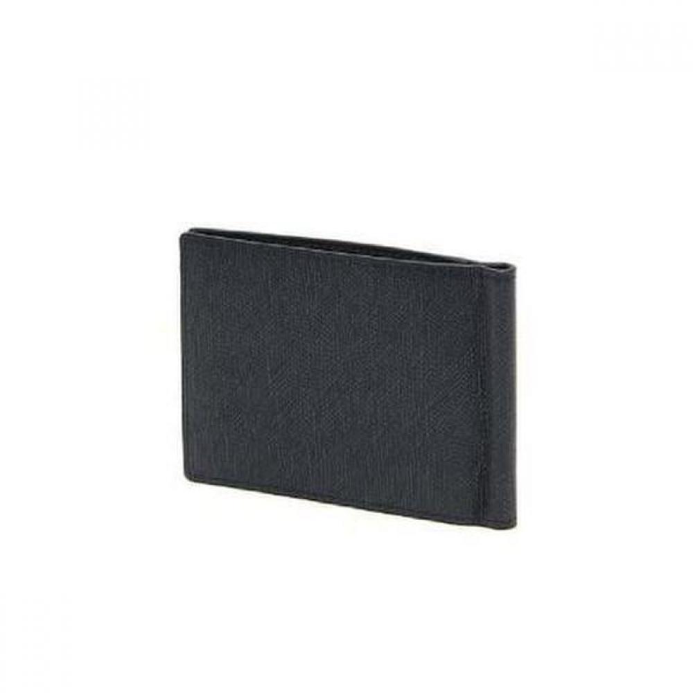 Daks Black Leather Classic Money Clip Dd Logo Dbwa3e324bk