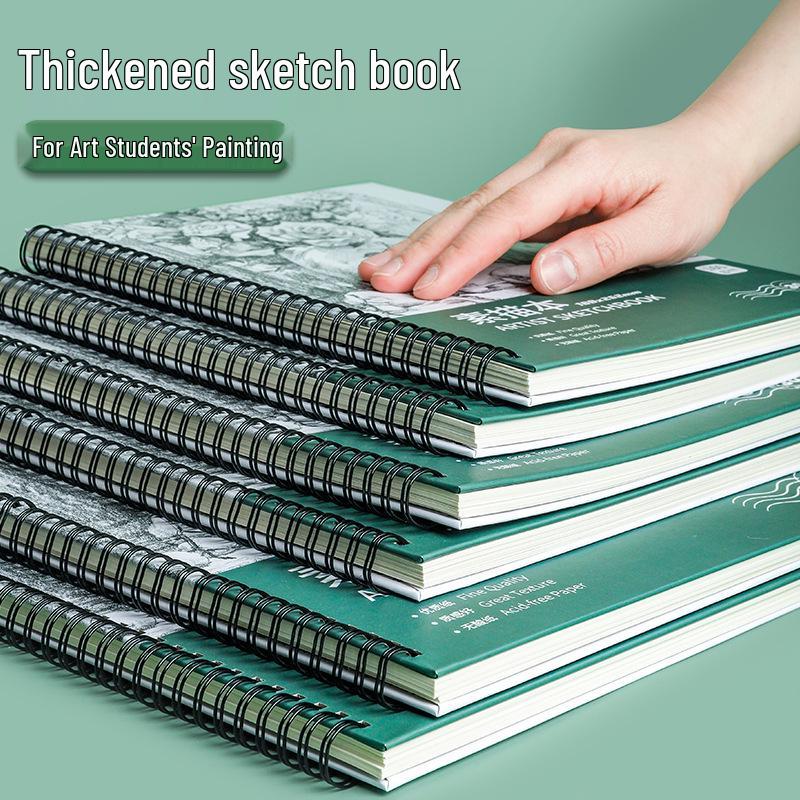 A4 & 8k Student Sketchbook: Thick Hardcover Blank Art & Drawing Book
