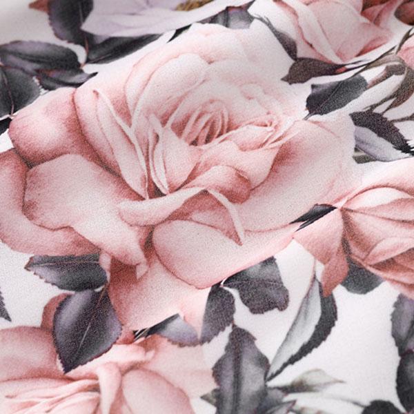 Fashion Women's Butterfly Sleeve O-Neck Casual Loose Dress Floral Printed Dress