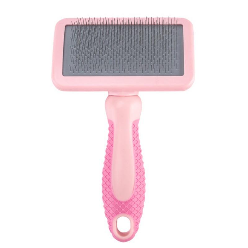 Dog Brush Stainless Steel Dogs Comb Pet Hair Remover Massage Cat Brush Comfortable Handle Combs for Dog Long Hair Knot Cleaning