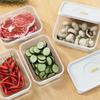 Refrigerator Transparent Storage Box Food Freshness Organizer Cheese Keeper Box Turkey Sausage Storage Box For Kitchen Fridge