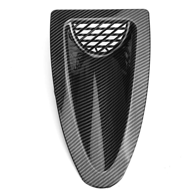AUTO Universal Air Intake Cover Engine Hood Vent Louvers Air Scoop Bonnet Front Vent Grille Carbon Fiber Look Auto Parts