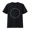 IMPerfect Black T Shirt with Unique Circle Print Stylish for Friends Vintage Washed Streetwear Graphic Breathable