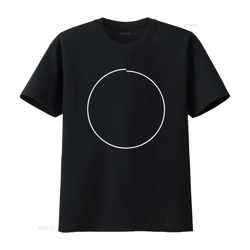 IMPerfect Black T Shirt with Unique Circle Print Stylish for Friends vintage Washed streetwear graphic Breathable