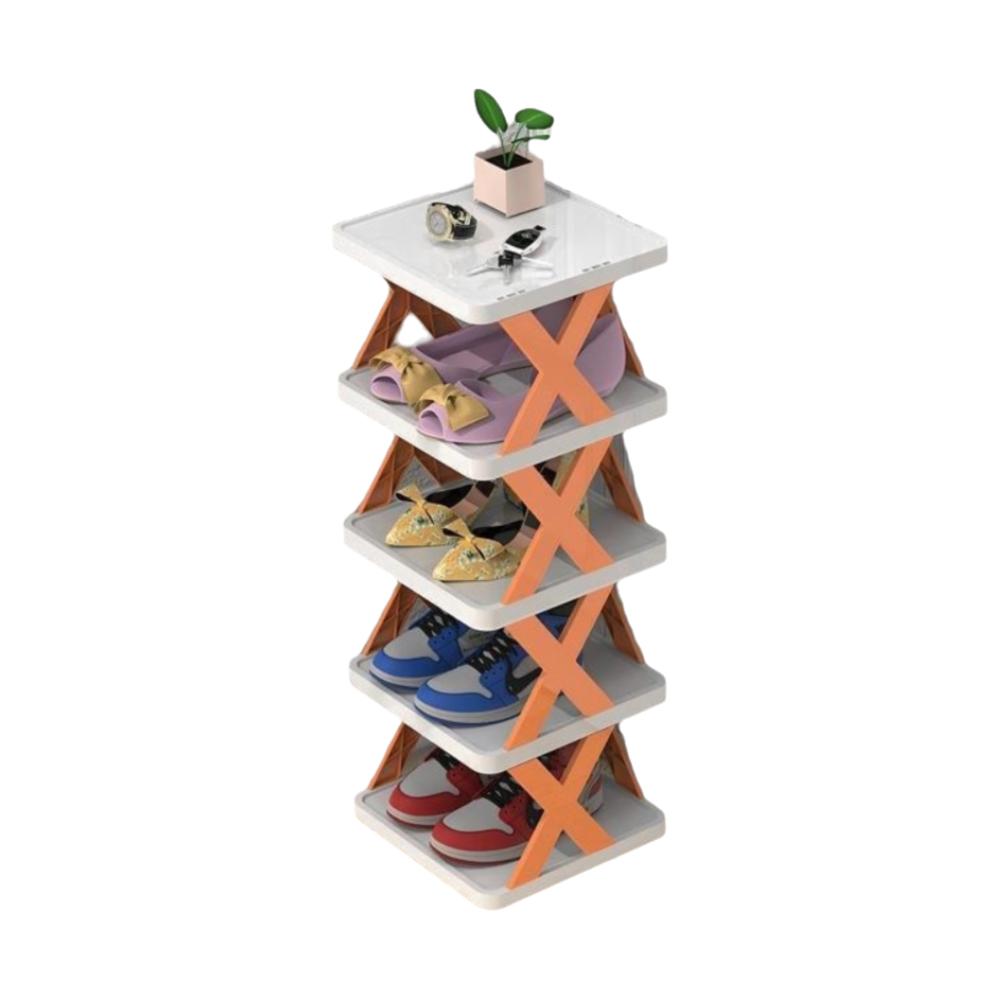 Detachable Shoes Storage Organizer Plastic Color Shoe Cabinet Folding Shoe Racks  Student Dormitory