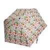 Retro Floral Dual-Use Compact Automatic Umbrella for Sun and Rain