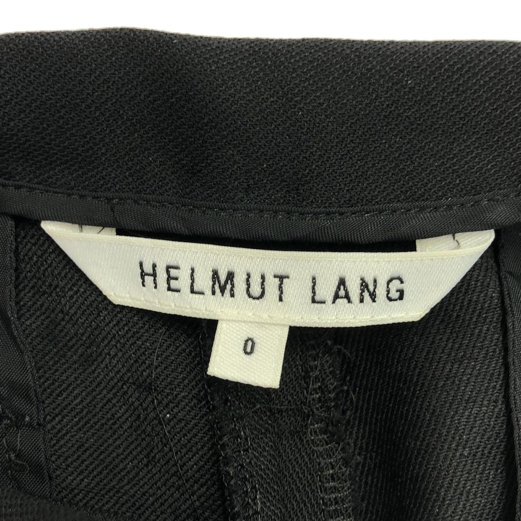 HELMUT LANG wool blend Slim pants black Zip slit at hem Women Used
