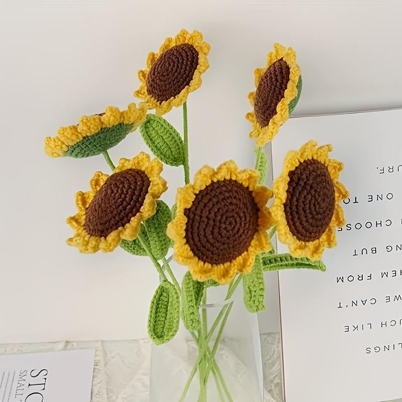 Handmade Sunflower Crochet Bouquet - Perfect for Teacher Appreciation, Mother's Day, and Valentine's Day Gifts