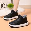 Autumn/Winter Warm Velvet-Lined Snow Boots for Women - Short, Thick-Soled Cotton Footwear for Home
