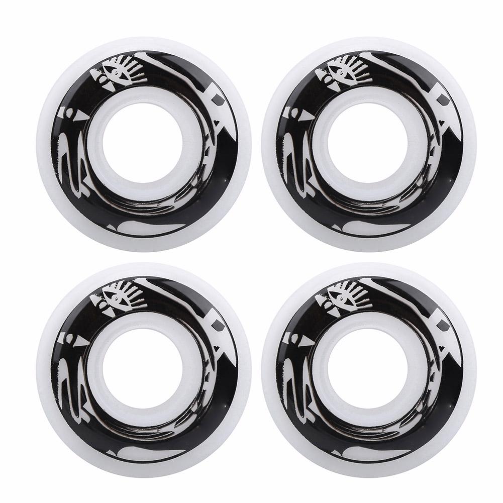 

4Pcs Set High Elasticity PU Fish Board Skateboard Wheels Replacement Accessorieswhite with pattern