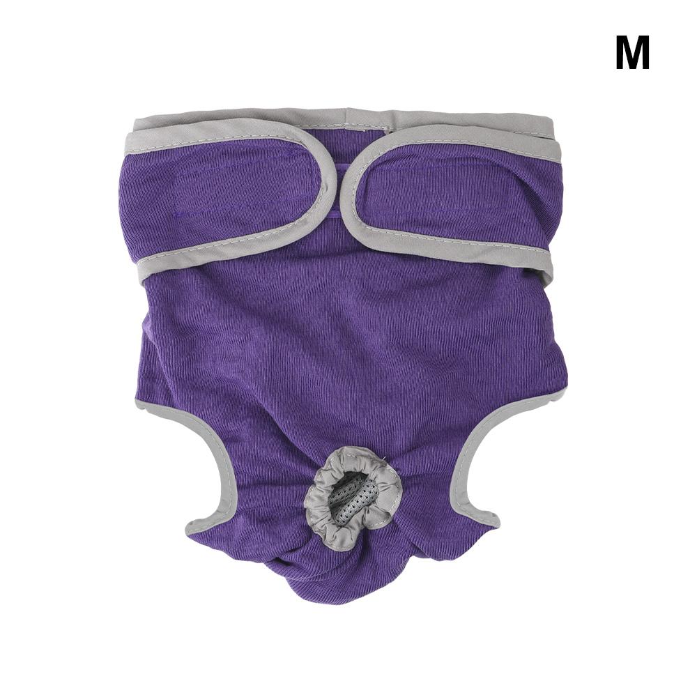 

Physiological Pants Pet Products Puppy Diaper Female Dog Shorts Pet Underwear For Small Meidium Size Dogs Purple (M)
