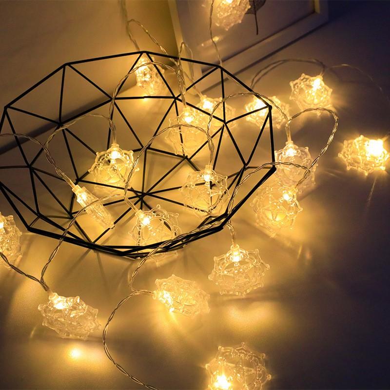 LED String Lights Ramadan Eid Decorations Star Moon Castle Theme Indoor Outdoor Festival Lighting