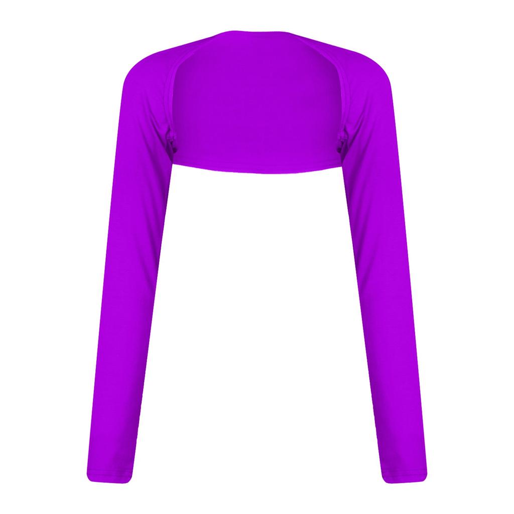 Ladies Solid Color Raglan Long Sleeve Shawl