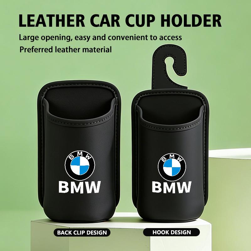 ADZW9 Car Rear Seat Cup Drink Holder Back Seat Hanging Storage Hook For BMW M 1 3 4 5 6 7 Series M3 M6 F01 F02E34 E36 E70 F10 X6 X1