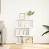 VidaXL 3-Tier Room Divider Shelf White 70x24x97 Cm, Bookcase, Book Holder, Display Shelf, 858111