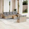 VidaXL Garden Lounge Set with Cushions 10 Pcs, Patio Sofas, Patio Furniture Set, Outdoor Furniture, 3226381