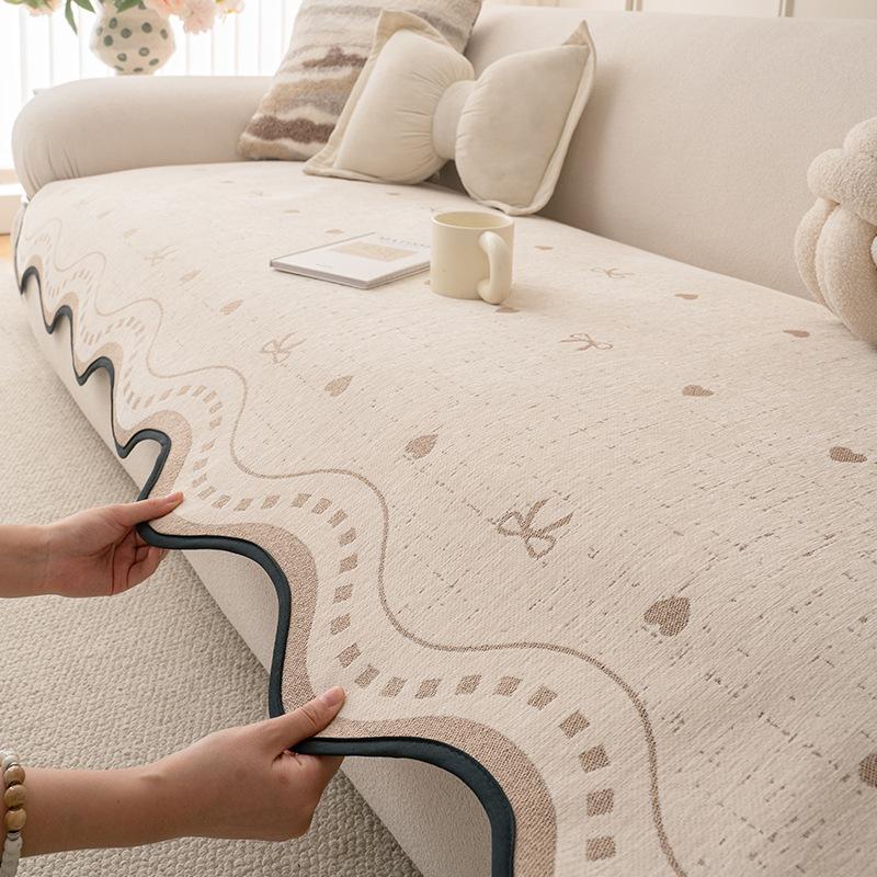 Special-Shaped Sofa Cushion Combination Universal Sofa Cushion New Irregular Sofa Cover Fixed Sofa Seat Cushion