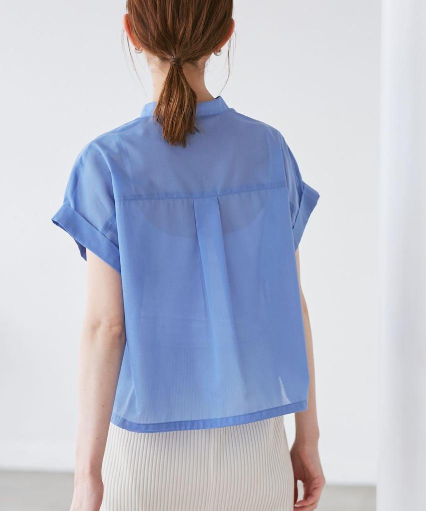 ROPE PICNIC Balloon Hem Blue Women's Blouse, (44)