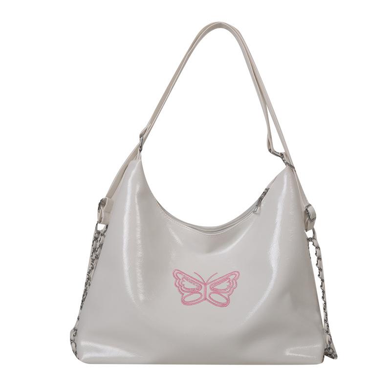 Letní oblíbená stříbrná taška dámská nová trendy módní řetízkový batoh multifunkční taška přes jedno rameno