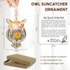 Elegant Owl Design Suncatchers with Story Card Door Window Decoration Perfect Gift for Special Event Outdoor Indoor