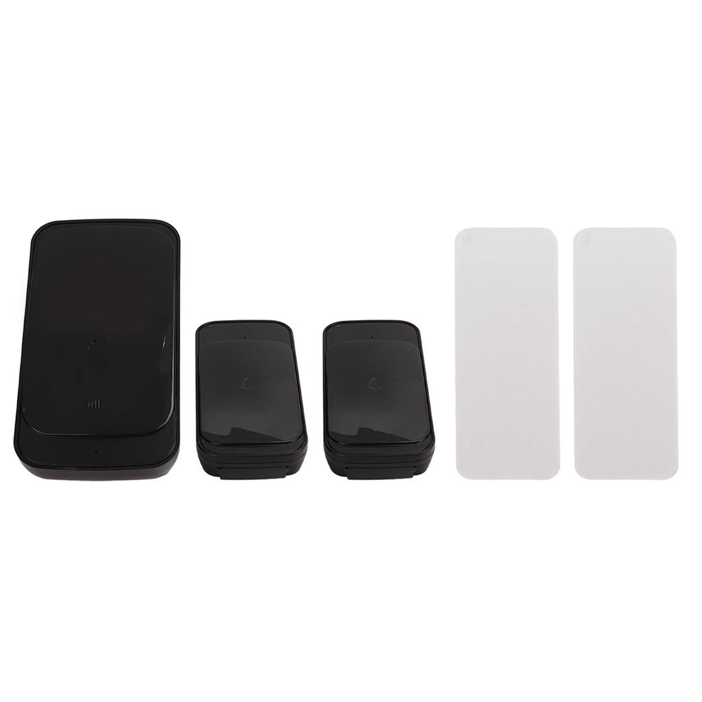 Wireless Doorbell Set Touch Button 38 Ringtones IP44 Waterproof 4 Adjustable Volume Long Distance