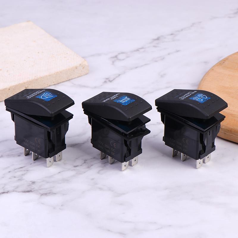 5Pin Car Switch Boat Truck Light Toggle Switch Waterproof 12V/24V Bar Style Toggle Rocker Reverse Rear Light Switch