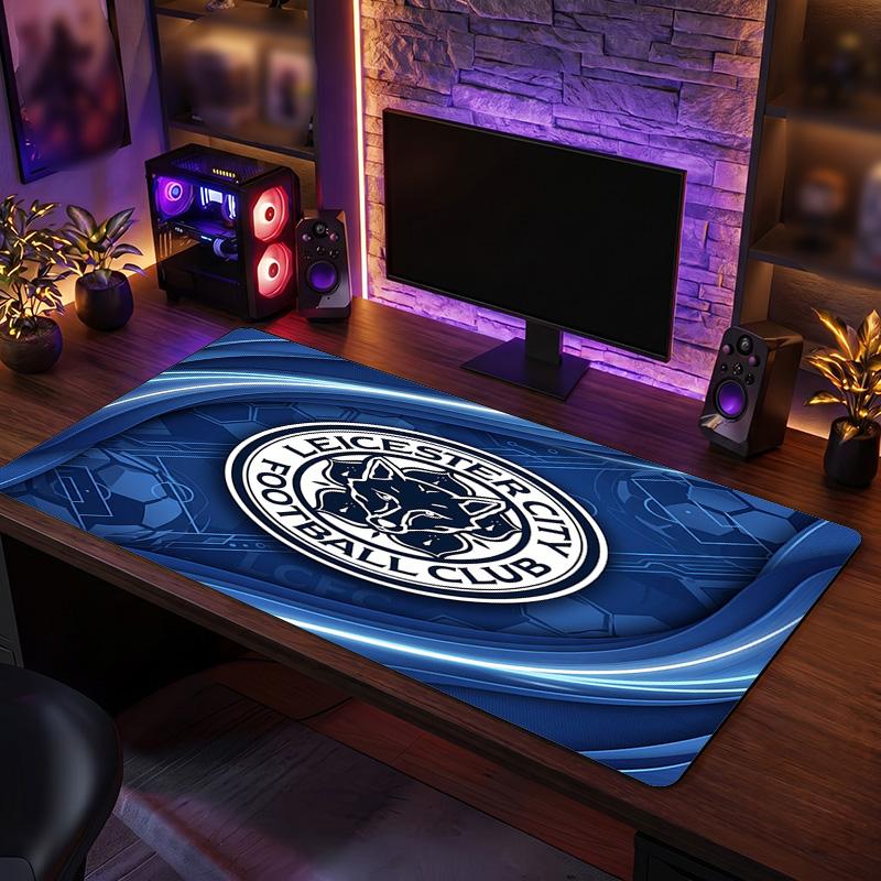 Leicester City Football Print Large Mouse Pad, Anti-Slip Extended Gaming Desk Mat for Office Home
