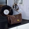 Premium bag women's new autumn and winter retro fashion shoulder bag exquisite wide shoulder strap messenger bag