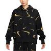 Nike Sweatshirts Women's Black Hooded Moderate Regular FB8744-010